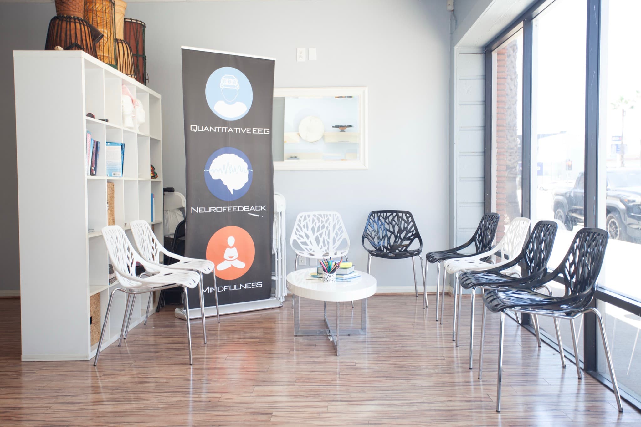 Waiting area inside the Peak Brain Institute Culver City office